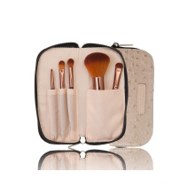 Synthetic Hair Makeup Tool Cosmetic Brush with Zipper Pouch
